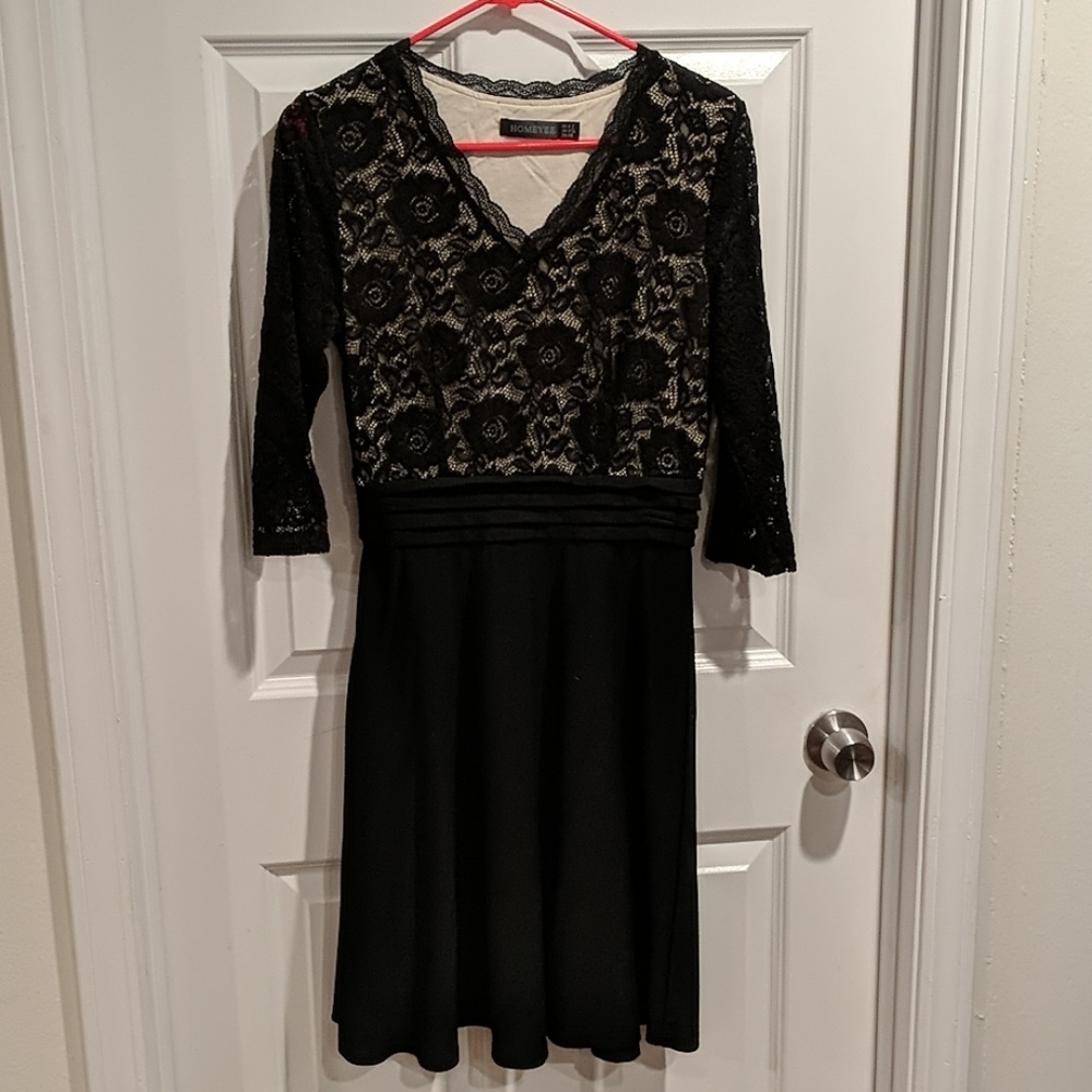 Lace fit and flare dress - sell by 9/2